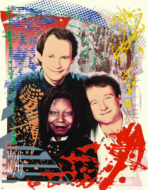 Comic Relief 5 Jim Evans Monoprint Artist Hand Signed and Numbered