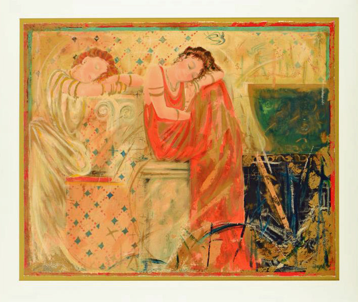 Dreams of Thera Janet Treby Serigraph Print Artist Hand Signed and Numbered