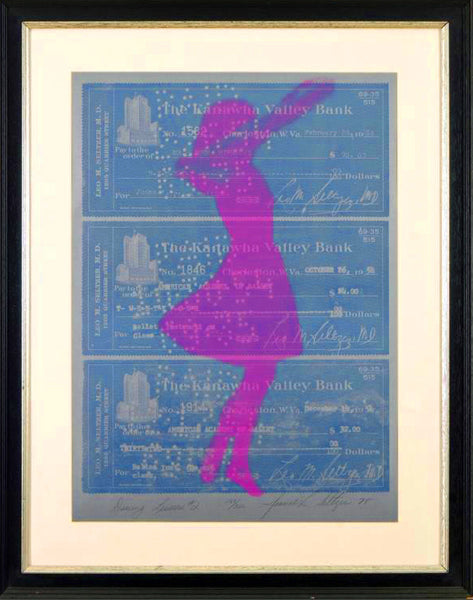Dance Lesson #2 Joanne Seltzer Serigraph Print on Canvas Artist Hand Signed Numbered and Framed