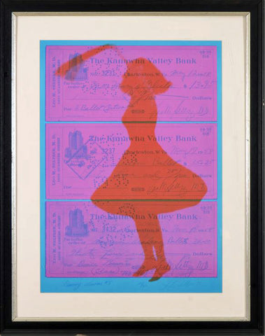Dance Lesson #5 Joanne Seltzer Serigraph Print on Canvas Artist Hand Signed Numbered and Framed