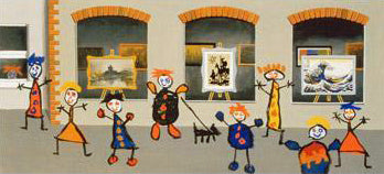 Window Shopping II John Wilson Giclée Print Artist Hand Signed and Numbered