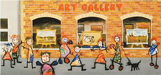 Window Shopping I John Wilson Giclée Print Artist Hand Signed Numbered and Framed