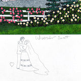 Cupid's Arrow Jane Wooster Scott Lithograph Print with Remarque Artist Hand Signed and Numbered