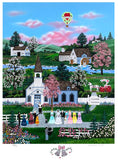 A Moment to Cherish Jane Wooster Scott Serigraph with Color Remarque Artist Hand Signed and Numbered