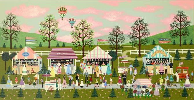 Ice Cream Special Jane Wooster Scott Serigraph Print Artist Hand Signed and AP Numbered