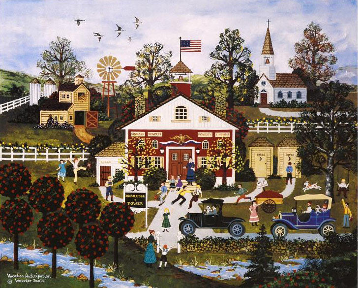 Vacation Anticipation Jane Wooster Scott Lithograph Print Artist Hand Signed and Numbered