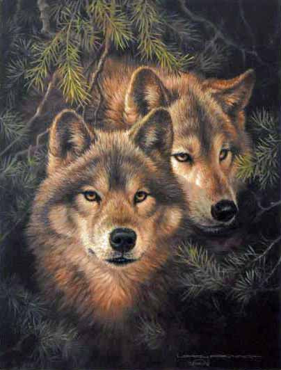 Timber Mates Larry Fanning Artist Proof Lithograph Print on Paper Artist Hand Signed and AP Numbered