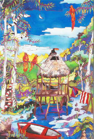 Moonlight in the Amazon Linnea Pergola Stretched Canvas Giclée Print Numbered with Artist Authorized Signature