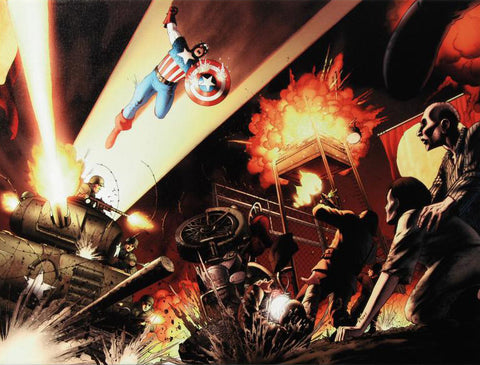 Fallen Son: Death of Captain America #5 Marvel Comics Artist John Cassaday Canvas Giclée Print Numbered