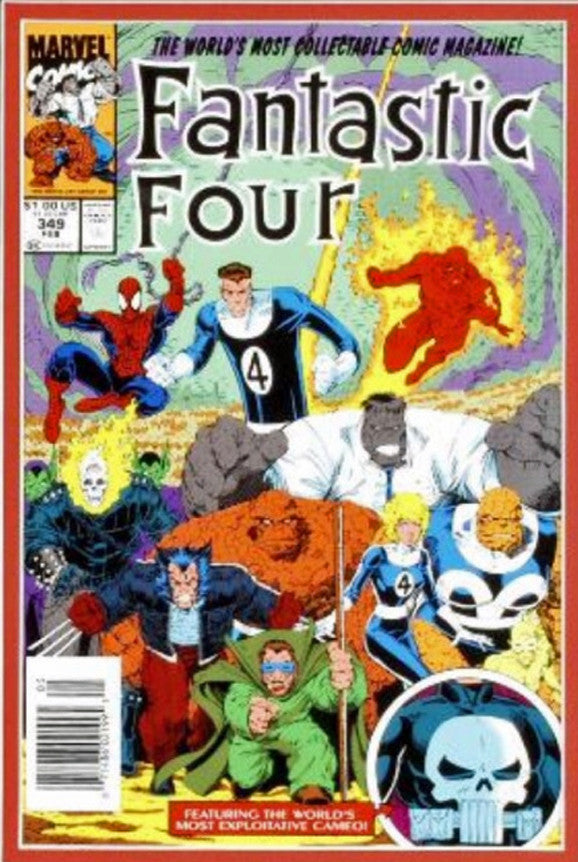 Fantastic Four Marvel Comics Lithocel Dyptych Print Matted