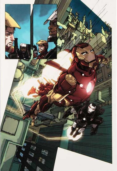 Iron Man 2 0 1 Marvel Comics Artist Barry Kitson Canvas Giclée Print Numbered