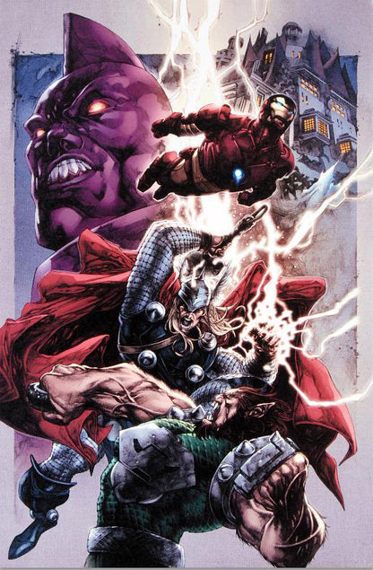 Iron Man Thor 2 Marvel Comics Artist Stephen Segovia Canvas Giclée Print Numbered