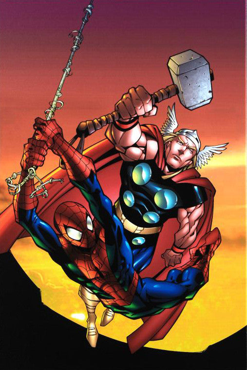 Marvel Age Spider Man Team Up 4 Marvel Comics Artist Randy Green Canvas Giclée Print Numbered