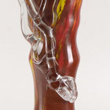 Misu Coman Hand Blown Glass Vase Sculpture Artist Hand Signed