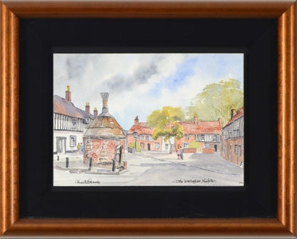 Martin Goode Wye College Kent Original Watercolor Painting Artist Hand Signed Framed