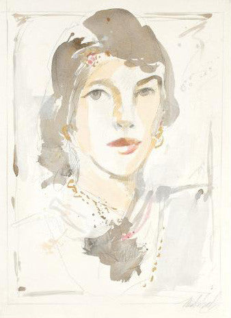 Sketch II Marta Wiley Original Mixed Media Painting Artist Hand Signed