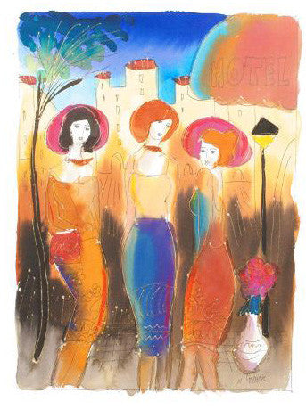 Moshe Leider Untitled Original Mixed Media Painting Artist Hand Signed