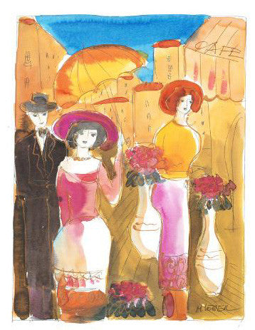 Moshe Leider Untitled Original Mixed Media Painting Artist Hand Signed