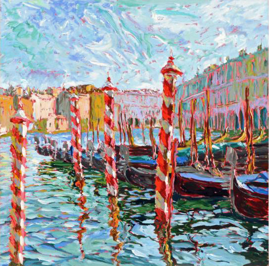 Bricole Rosse Marco Sassone Serigraph Print Artist Hand Signed and Numbered
