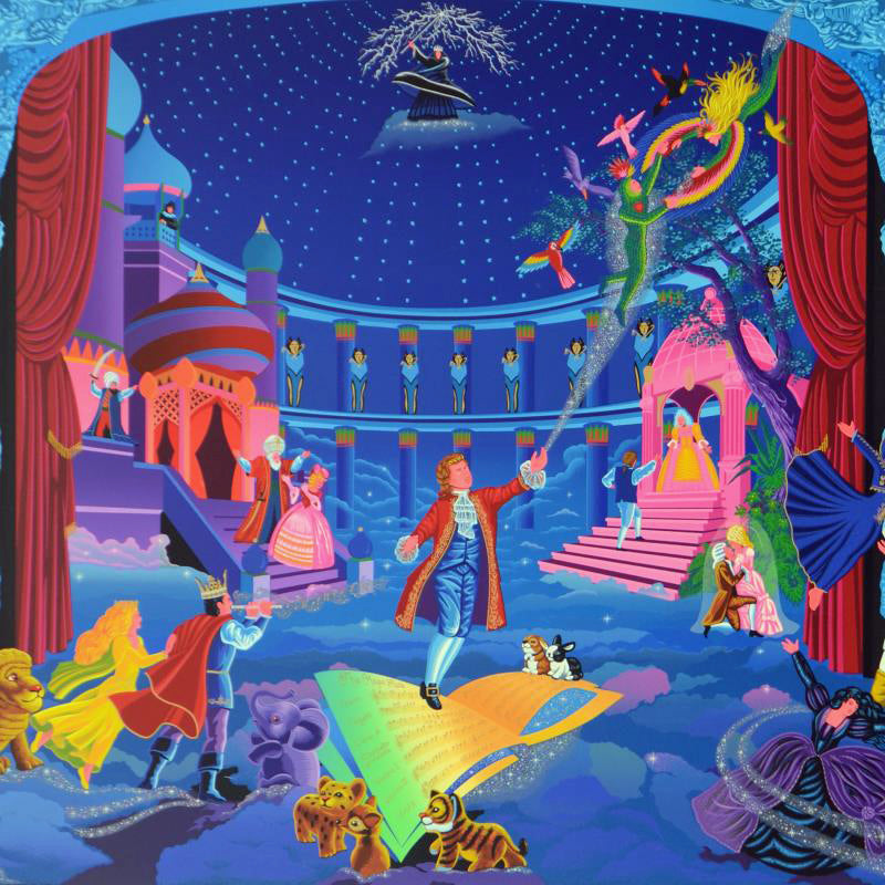 Tribute to Mozart Melanie Taylor Kent Serigraph Print Artist Hand Signed and Numbered