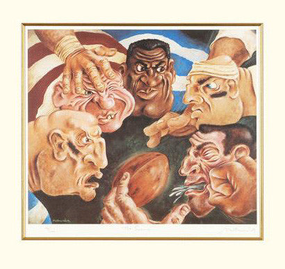 The Scrum Matthew Watts Giclée Print Artist Hand Signed and Numbered