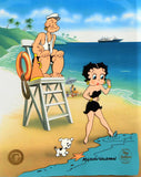 Guarding Betty Myron Waldman Hand Painted Animation Cel Artist Hand Signed and Numbered