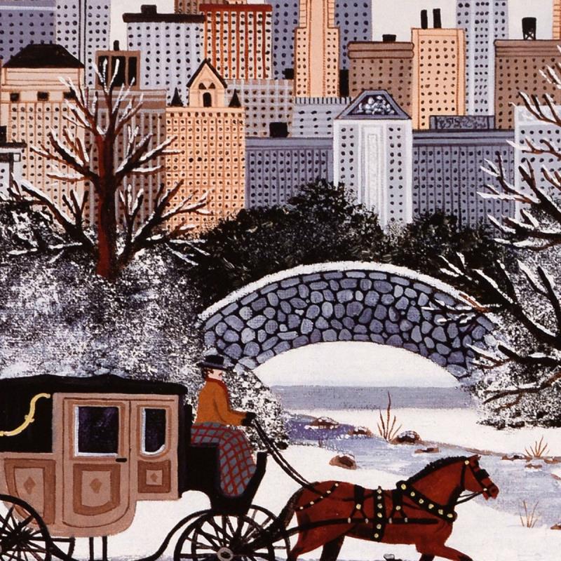 Manhattan Wonderland Jane Wooster Scott Lithograph Print Artist Hand Signed and Numbered