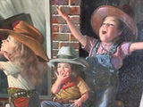 Matinee Bob Byerley Hand Embellished Canvas Giclée Print Artist Hand Signed and Numbered