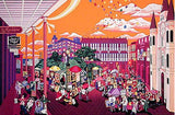 Portraits in the Park New Orleans Melanie Taylor Kent Lithograph Print Artist Hand Signed and Numbered