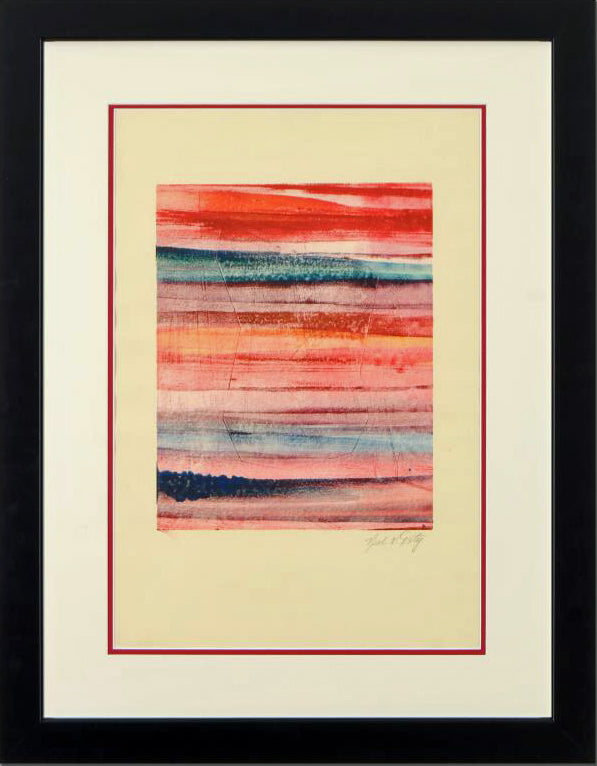 Neal Doty Original Mixed Media Linocut Artist Hand Signed Framed