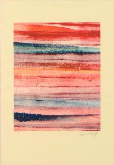 Neal Doty Original Mixed Media Linocut Artist Hand Signed Framed