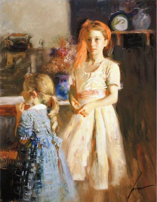 Best Friends Pino Daeni Giclée Print Artist Hand Signed and Numbered