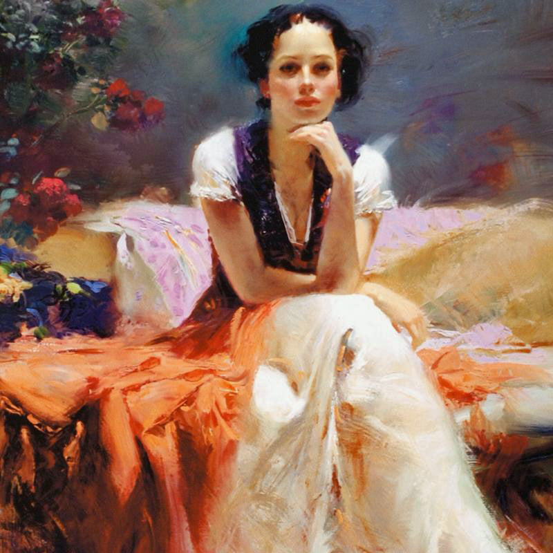 First Glance Pino Daeni Canvas Giclée Print Artist Hand Signed and Numbered