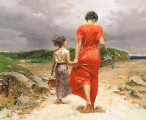 Homeward Bound Pino Daeni Canvas Giclée Print Artist Hand Signed and Numbered