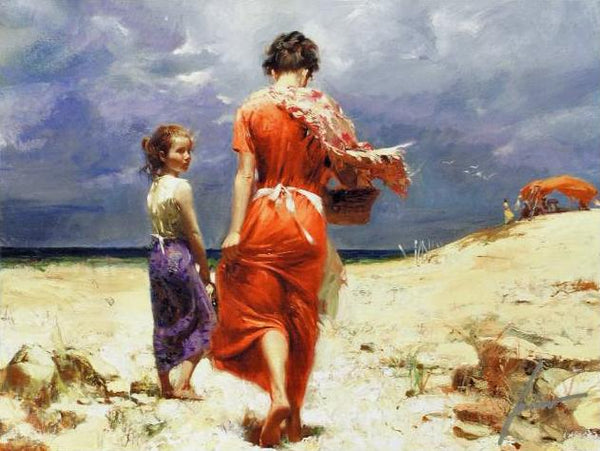Summer Retreat Pino Daeni Canvas Giclée Print Artist Hand Signed and Numbered