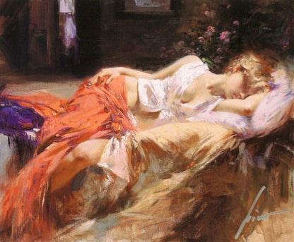 Day Dream Pino Daeni Fine Art Canvas Giclée Print Artist Hand Signed and Numbered