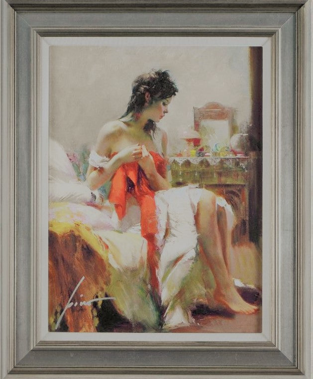 Expectations Pino Daeni Canvas Giclée Print Artist Hand Signed Numbered and Framed