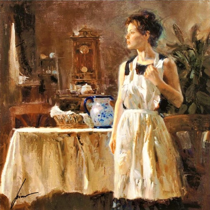 Sunday Chores Pino Daeni Giclée Print Artist Hand Signed and Numbered