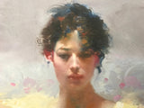 Parisian Girl Pino Daeni Giclée Print Artist Hand Signed Numbered and Framed