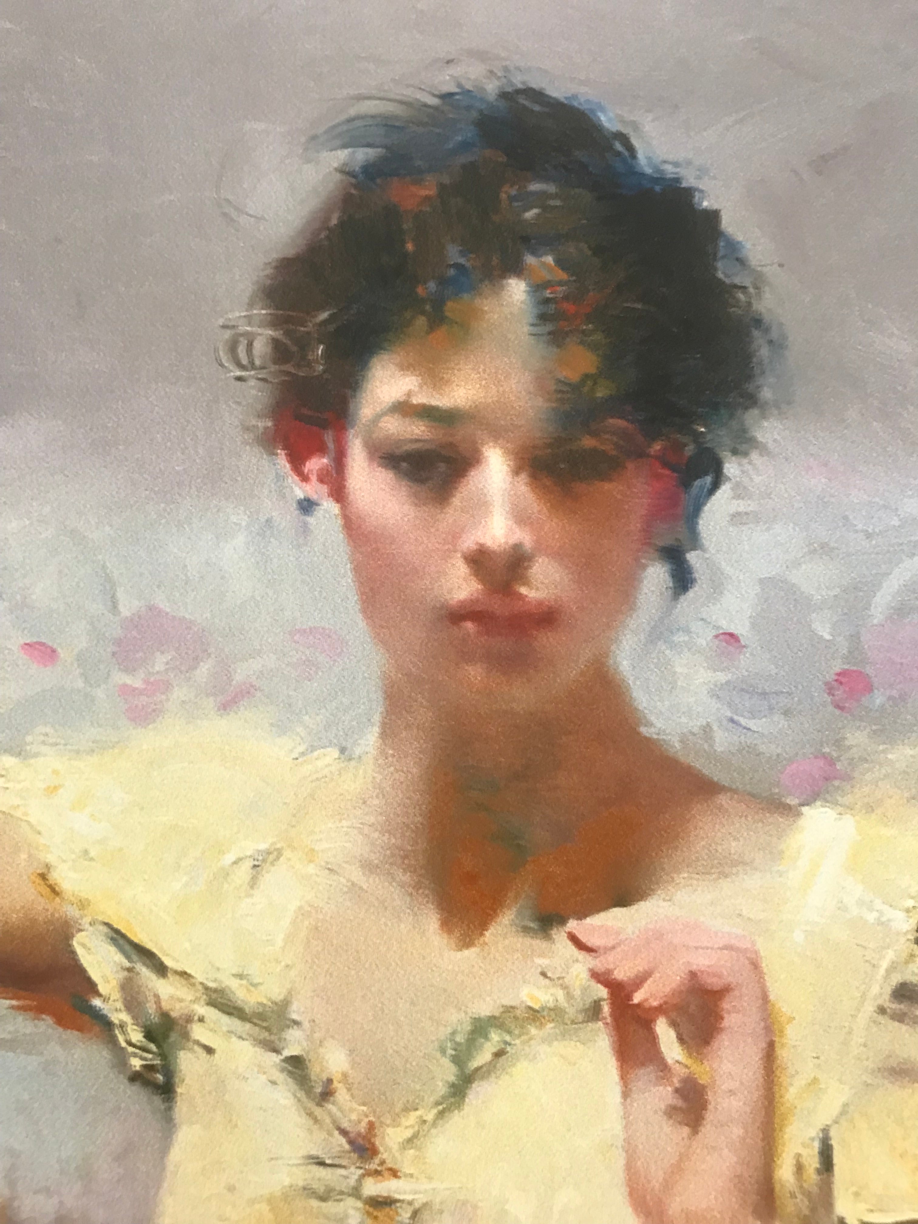 Parisian Girl Pino Daeni Giclée Print Artist Hand Signed Numbered and Framed