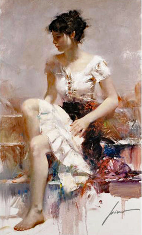 White Lace Pino Daeni Giclée Print Artist Hand Signed and Numbered