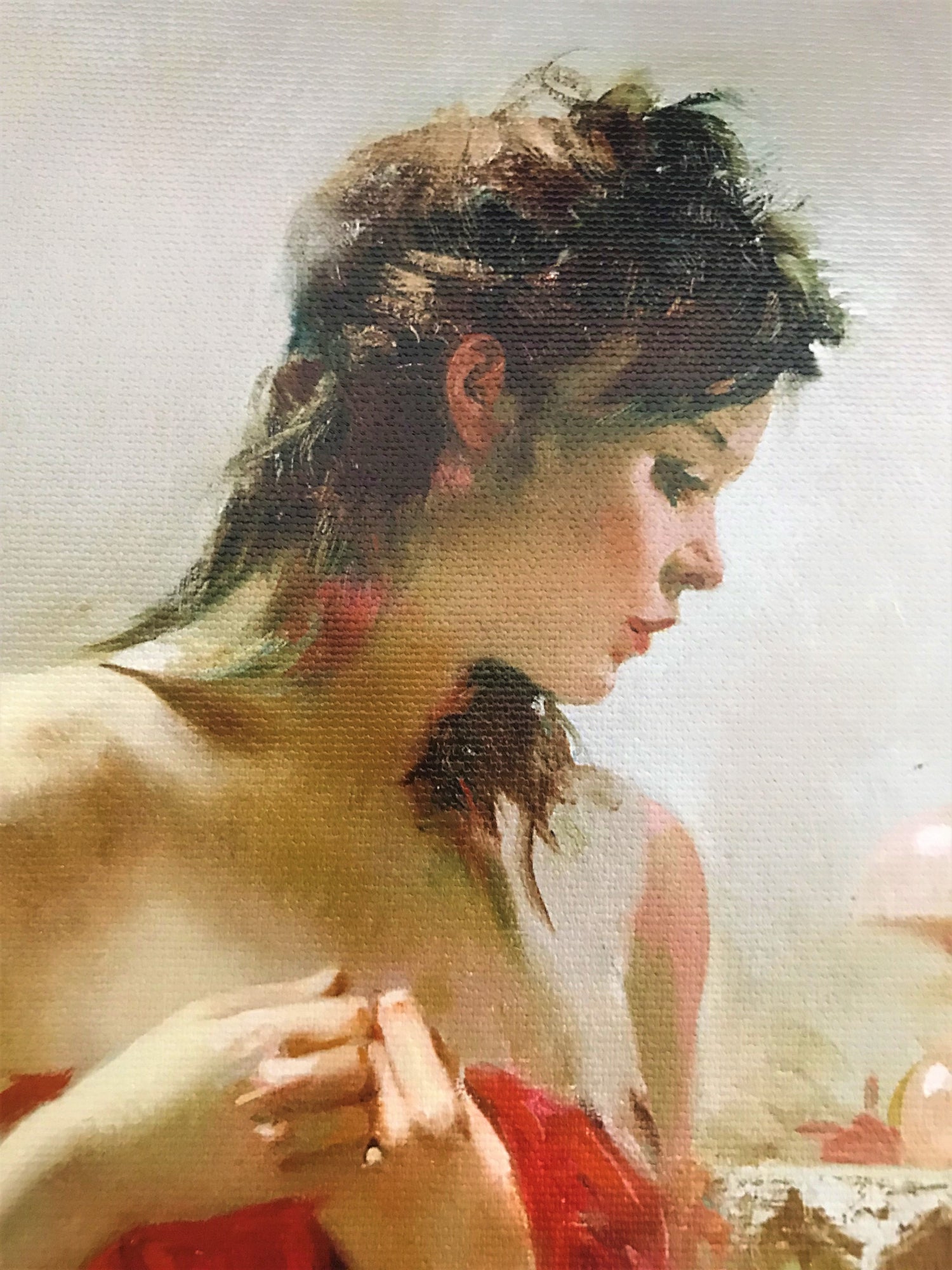Expectations Pino Daeni Canvas Giclée Print Artist Hand Signed Numbered and Framed