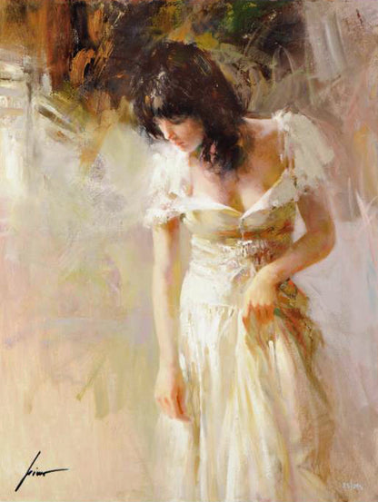 White Rhapsody Pino Daeni Giclée Print Artist Hand Signed Numbered and Framed