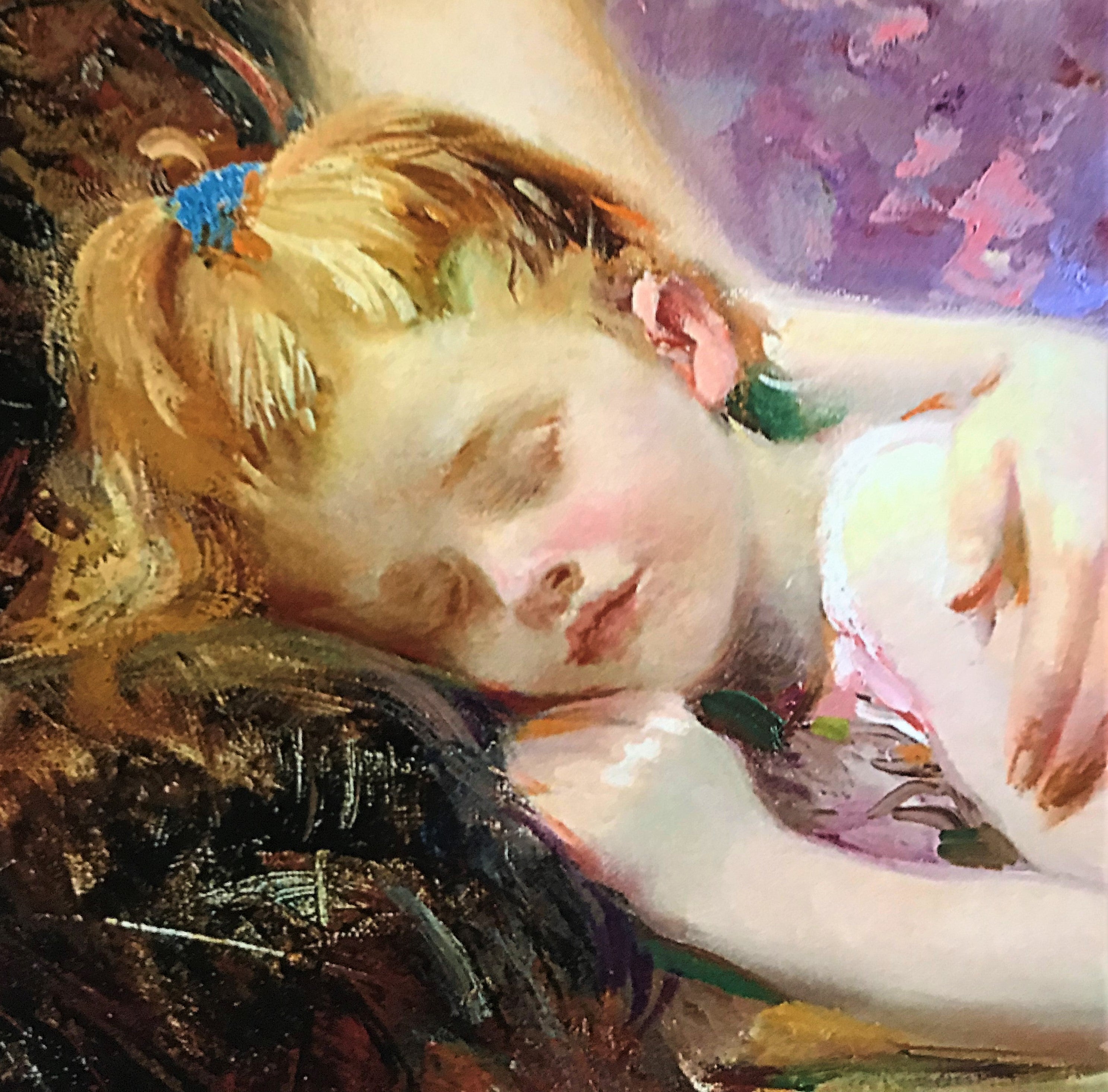 Precious Moments Pino Daeni Giclée Print Artist Hand Signed and Numbered