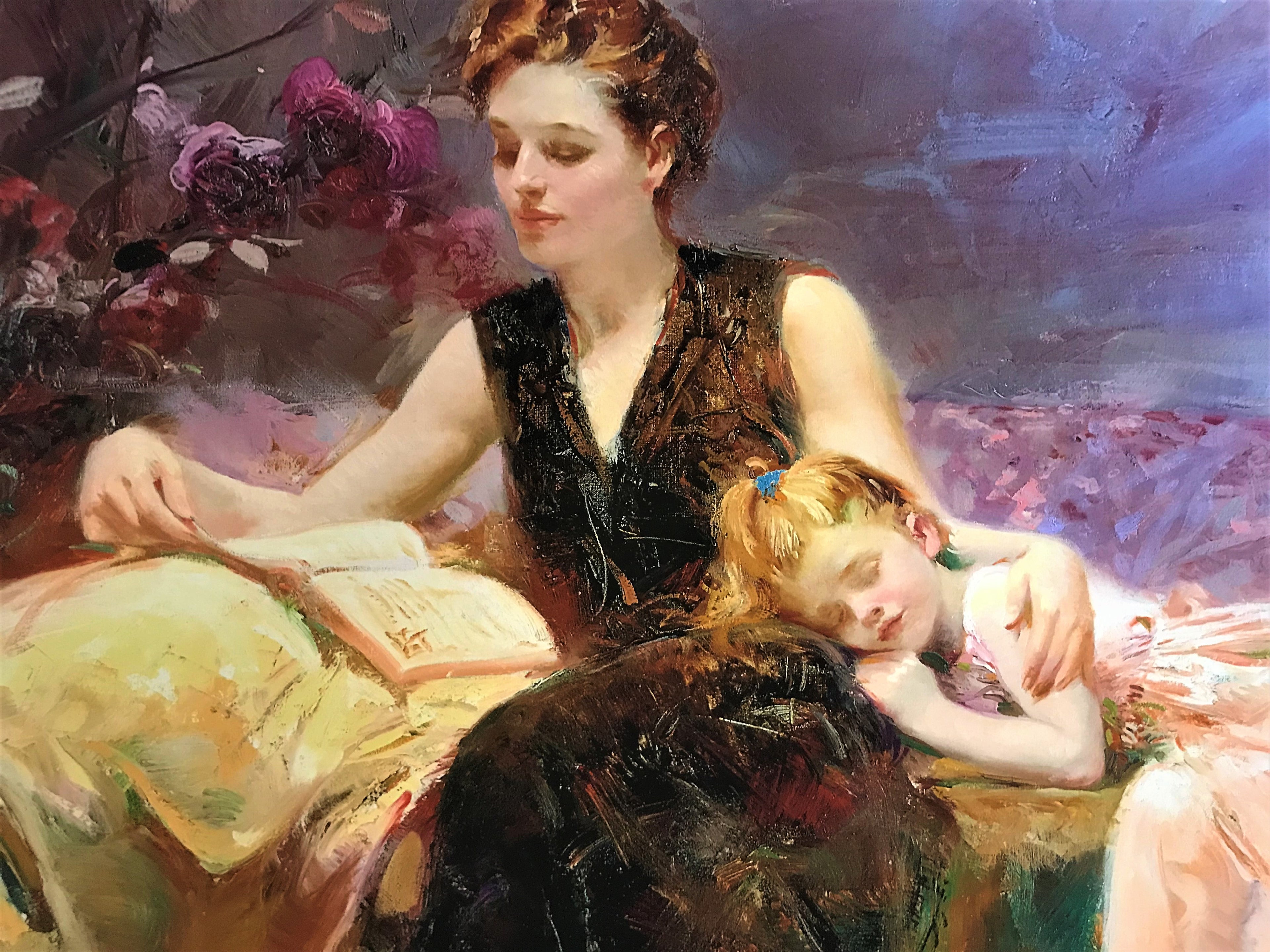 Precious Moments Pino Daeni Giclée Print Artist Hand Signed and Numbered