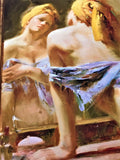 Morning Reflections Pino Daeni Canvas Giclée Print Artist Hand Signed and Numbered