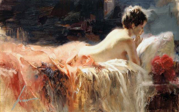 Soft Light Pino Daeni Canvas Giclée Print Artist Hand Signed and Numbered