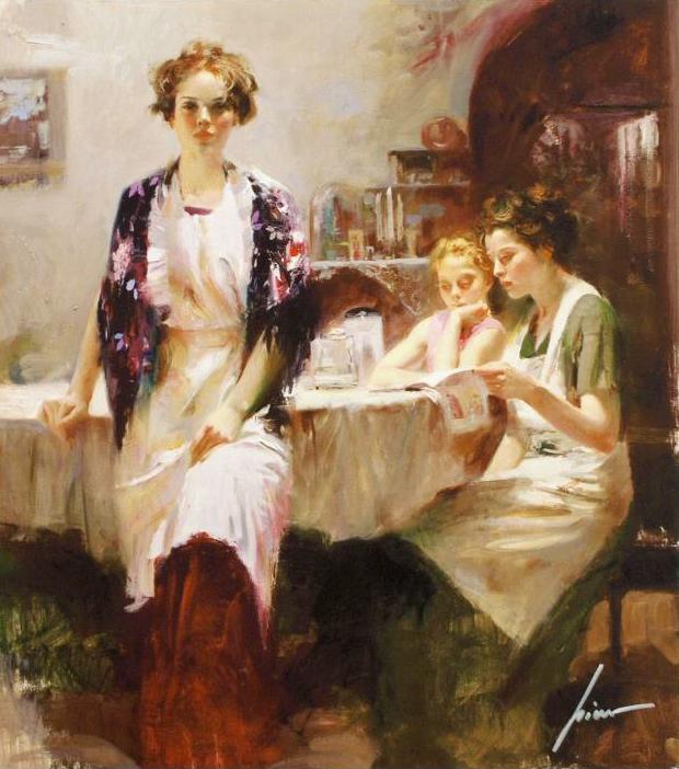 Distant Thoughts Pino Daeni Giclée Print Artist Hand Signed and Numbered