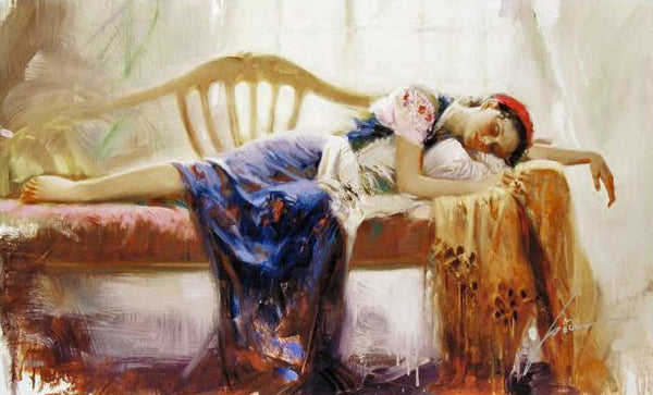 At Rest Pino Daeni Giclée Print Artist Hand Signed and Numbered