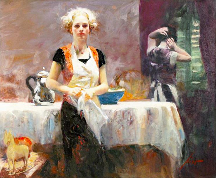 In the Late Evening Pino Daeni Canvas Giclée Print Artist Hand Signed and Numbered